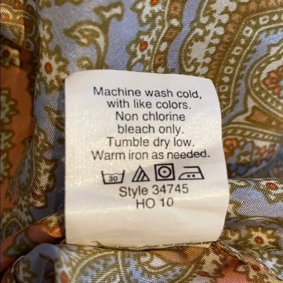 J. Crew harbour paisley silk tunic cover up XS - Picture 8 of 8